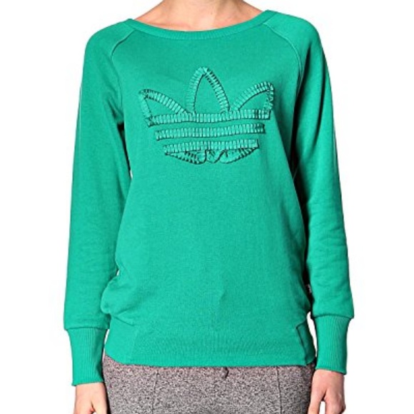 Adidas Originals EQ Logo Sweatshirt Ribbon Trefoil - Picture 2 of 8